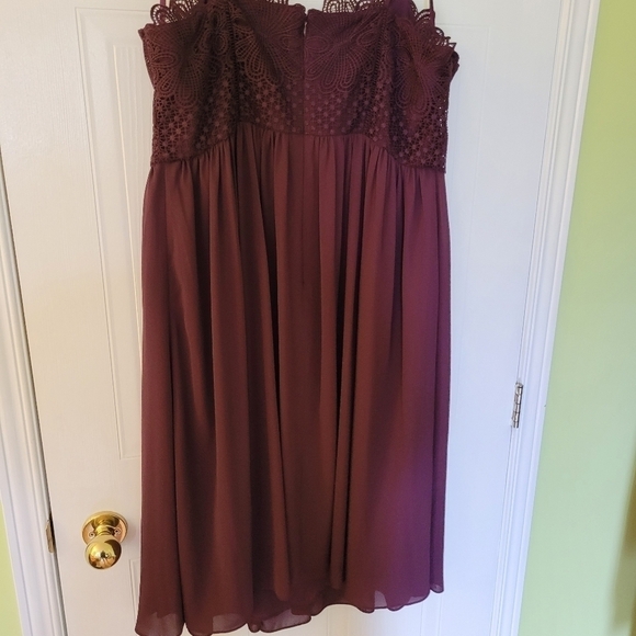 PURPLE M&S Marks and Spencers NWT Occasion Dress Spaghetti Straps Size US 16 - Picture 14 of 15